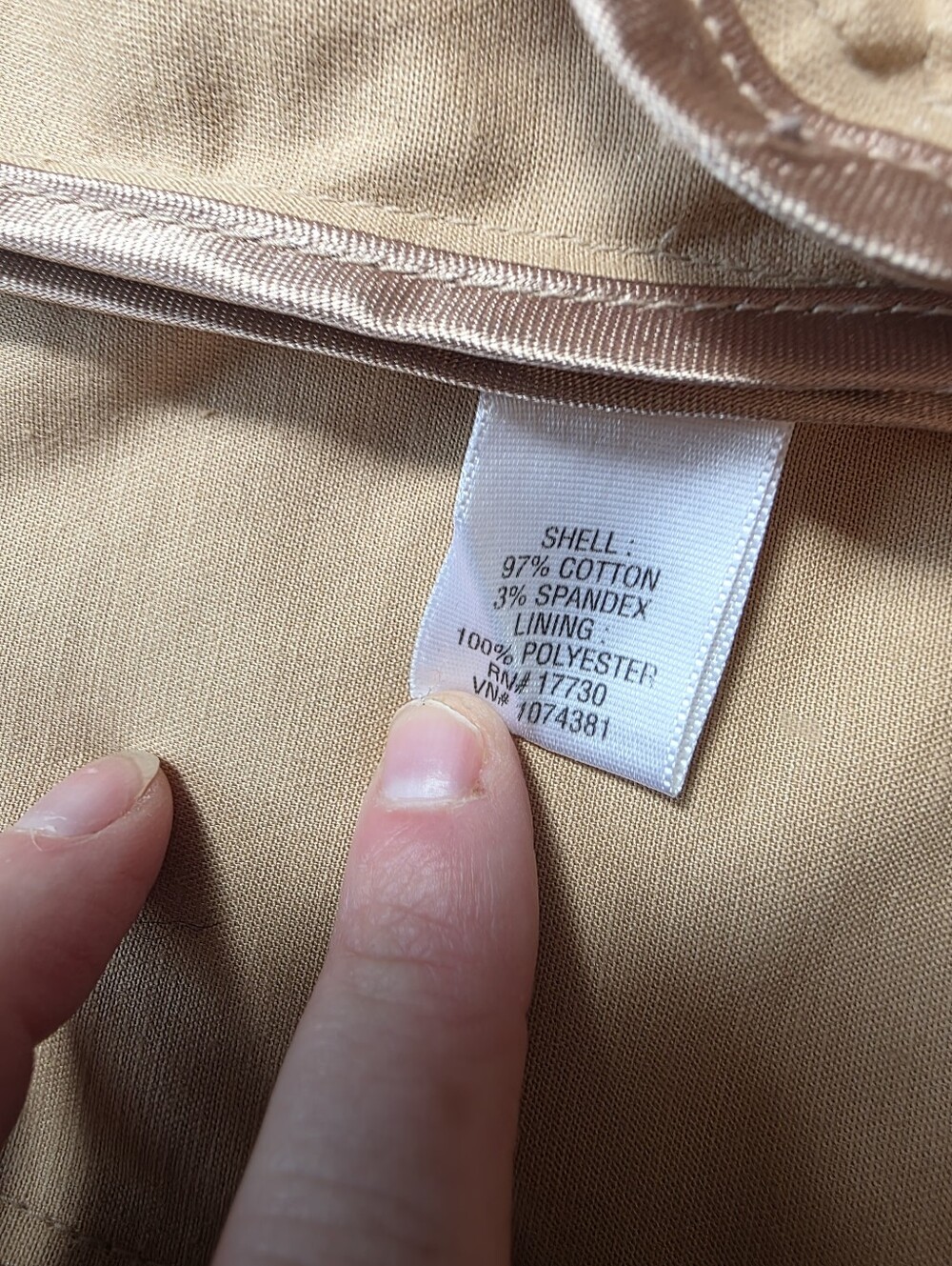 Massimo Women's Tan Short Trench Jacket Double Breasted Snap Front M - Picture 5 of 8